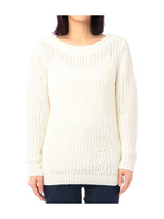 バックVネックローゲージニット