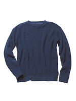 PJ/コットン混アイレットラインセーター