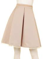 バックリボンタックフレアスカート