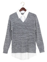 畦シャツ付ダーリン／ニット