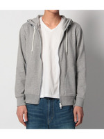 配色ZIP&ストライプパーカー