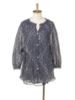 ANCHOR　BANDANAプリント　ペザントトップス