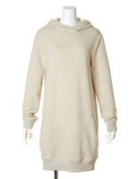 [L.B DAILY STOCK]裏毛フードワンピース