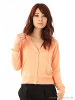 Vネックニットカーデ