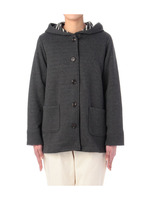 Wフェイスフードブルゾンジャケット