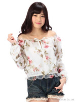 【LIZLISA】花柄オーガンジートップス