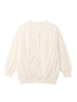 チュールレースニットカーディガン