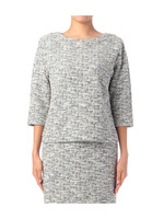 ラメツイード調プルオーバー