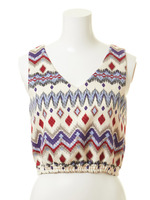 エスニック柄トップス