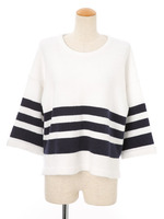 裾ラインニットPO