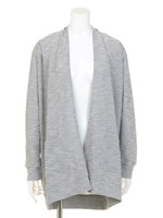 裏毛オープンフロントカーディガン