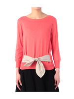 ビッグリボンつきニットプルオーバー