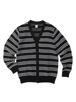 ケーブルボーダーニットカーディガン