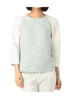 ツイード切り替えプルオーバー