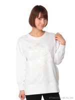 ローズアップリケスウェット