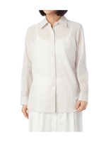 ワイドカラーストライプシャツ