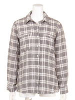 【4OUR DREAMERS】LINEN PLAID L/S SHIRT