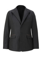 70/2GIZAギャバジンイタリアンカラーブルゾン/ブルー系(094)