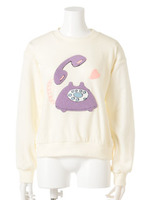 CALL ME HEART SWEAT TOPS/SUGAR PINK