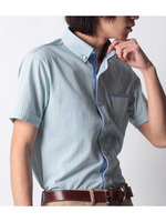 COOL MAX ストライプシャツ/ホワイト(901)