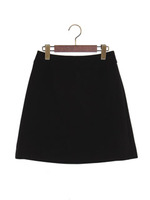 JOC PE/R D/クロス台形スカート/BLACK