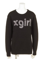 ROUND LOGO KNIT TOP/NAVY