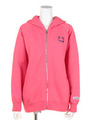 SMILING SWEAT ZIP HOODIE/PINK