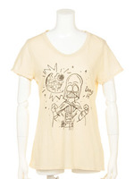 STAR WARS 手書き風ダースベイダー Tシャツ/Eggshell