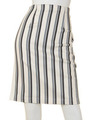 STRIPE TIGHT SKIRT/GREY