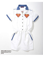 SUPERMAN レトロワンピース/BLACK