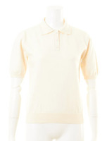 [L.B DAILY STOCK]カシミア混ニットポロシャツ/YEL