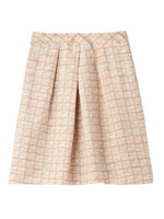 [L]チェックツィーディータックスカート/ベージュ系(154)
