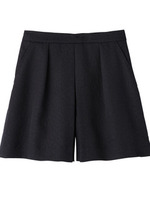 [L]レオパード柄ジャカードキュロットパンツ/サンドベージュ(053)