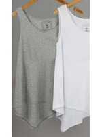 【AULA AILA by the sea】プレーン タンク/グレー