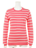 【BED＆BREAKFAST】Classic　Striped　Sweater　クルーネック長袖/PINK MIX