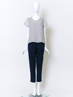 【BONICA　dot　GARDEN】タンク透かしカットソー/ネイビー