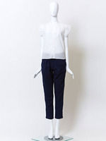 【BONICA　dot　GARDEN】袖フリルBL/サックス