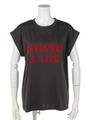 【CASUAL】Red Message Tシャツ/ブラック
