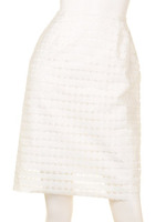 【FEMININE】ラダーレースタイトSK/ホワイト