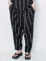 【IKUMI】STRIPE PANTS/BLACK