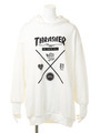 【MEN｀S LIKE】THRASHERコラボパーカー/グレー