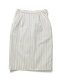 【NUMBER　STANDARD】ストライプスカート/ホワイト