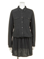 【Planet blue world】GIジャージードレス/ネイビー