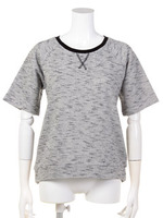 【Planet blue world】ジャガードニットトップス/レッド