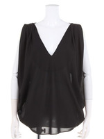 【ROSE　BUD】DEEP　V／N　SLEEVELESS　TUNIC/WHITE