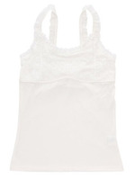 【Tralala】レースフリルタンク/ホワイト