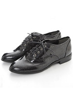 【glifeed】エナメルフラットシューズ/ブルー