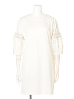 【mystic】袖テープワンピース/ブラック