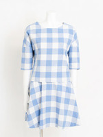 【宮田聡子さんカタログ着用】ブロックチェックトップス/ベージュ