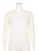 とびフラワーニット/ライトイエロー